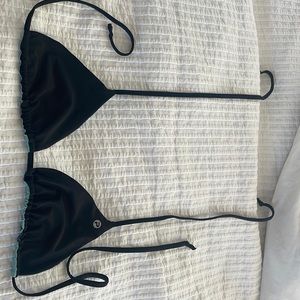 Pelagic Black/Fish Reversible Swimsuit- M - Top Only